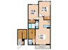 仮）D-ROOM東四つ木B 2LDKの間取り