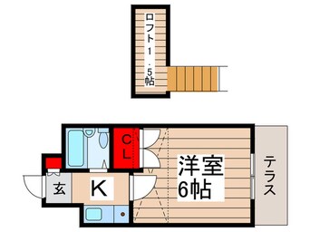 間取図 Ｋポ－ト五香