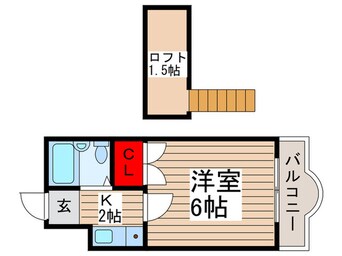 間取図 Ｋポ－ト五香