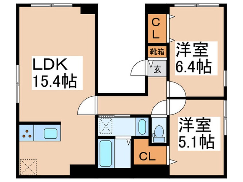 間取図 SUNBRIGHT ASAKUSA