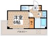 サンハイム石井 1Kの間取り