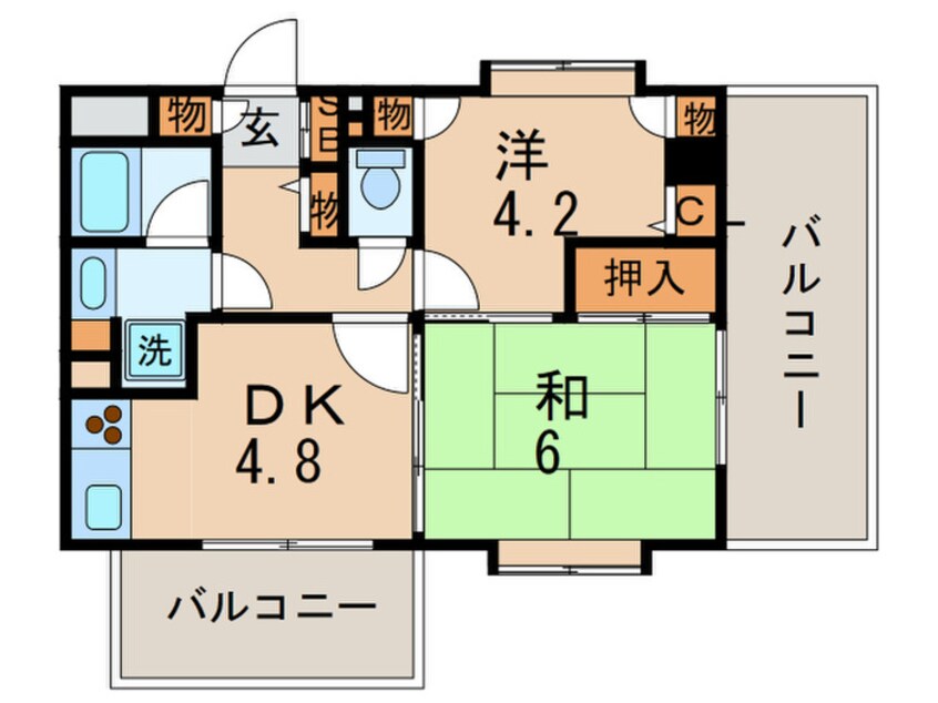 間取図 南品川パ－クホ－ムズ(301)