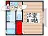 ＢＯＳＳ　Ⅰ 1Kの間取り