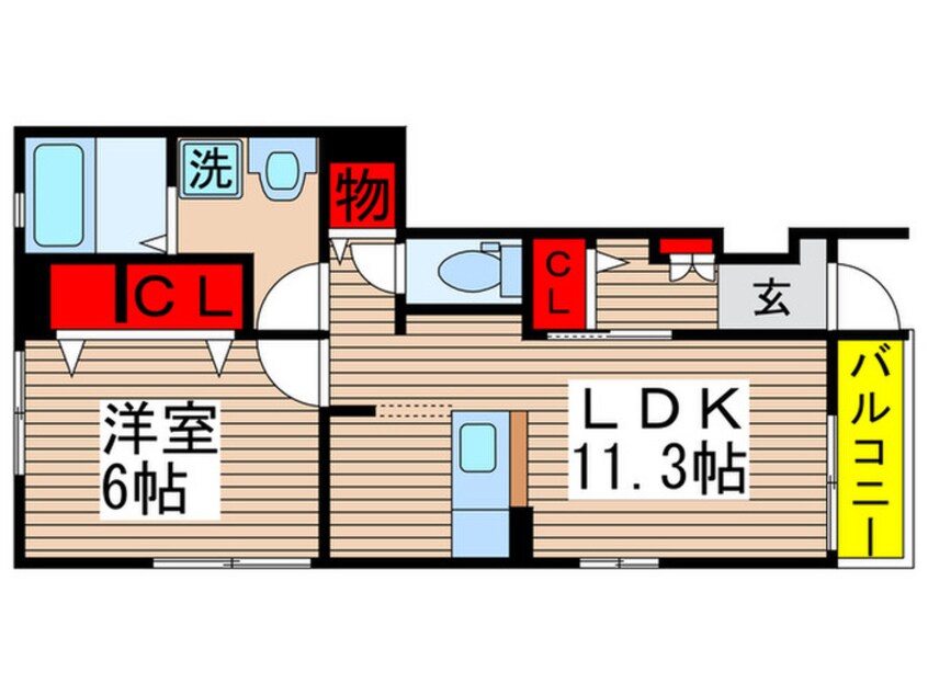 間取図 Sun　Vitra.36