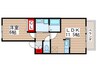 サンモール 1LDKの間取り