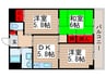 西原レジデンス 3DKの間取り