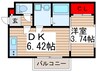 ＣＡＴＳ　ＯＮＥ 1DKの間取り
