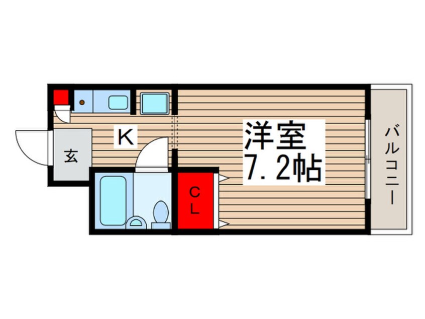 間取図 フレゾン八柱