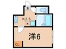 プリエール横浜神ノ木台 1Kの間取り