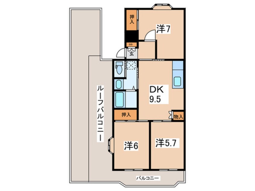 間取図 ウエストヒル湘南台