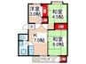 立川富士見町住宅２７号棟 3Kの間取り