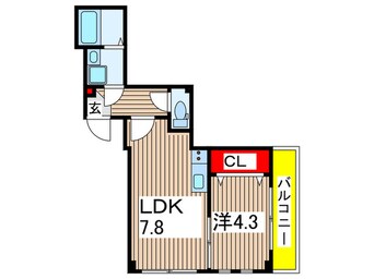 間取図 ＥＳＴＲＥＬＡ　森下