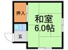 奥野アパート 1Rの間取り