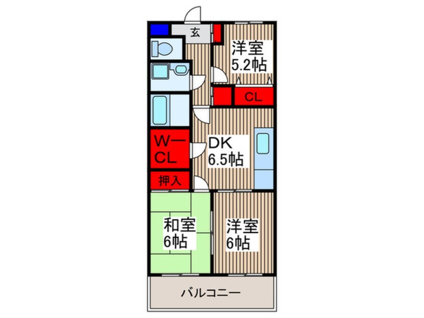 間取図 タカ－ラ・ハ－ヴェスト