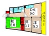 フォーラム北綾瀬 3DKの間取り