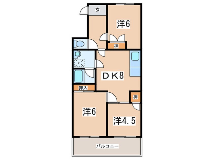 間取図 ロイヤルハイツⅡ