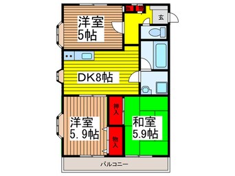 間取図 クレスト与野本町