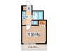 阪本マンション 1Kの間取り