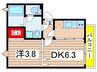 ＡＱＵＥ８ 1DKの間取り