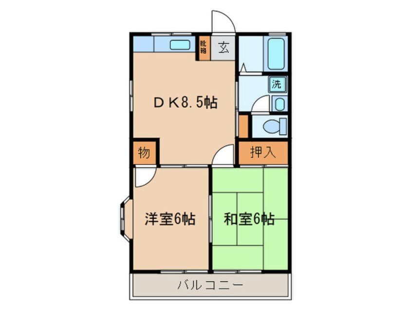 間取図 グリ－ンヒルズ赤坂