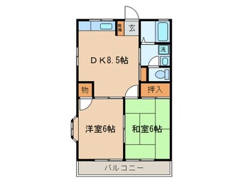 間取図 グリ－ンヒルズ赤坂