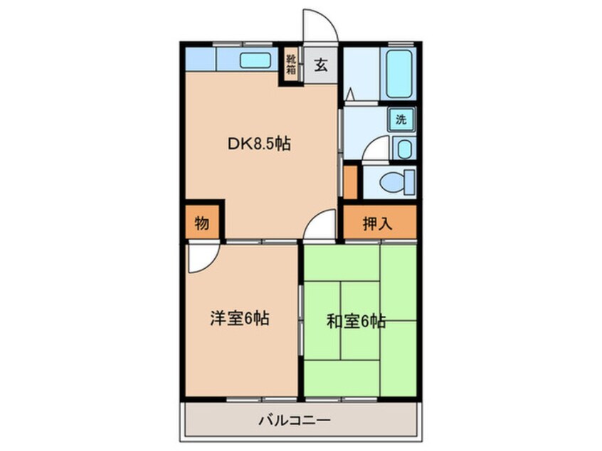 間取図 グリ－ンヒルズ赤坂