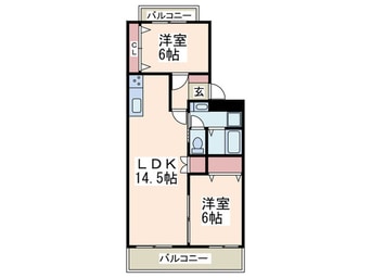 間取図 パルセルもえぎ野