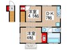 セブンハウス 2DKの間取り
