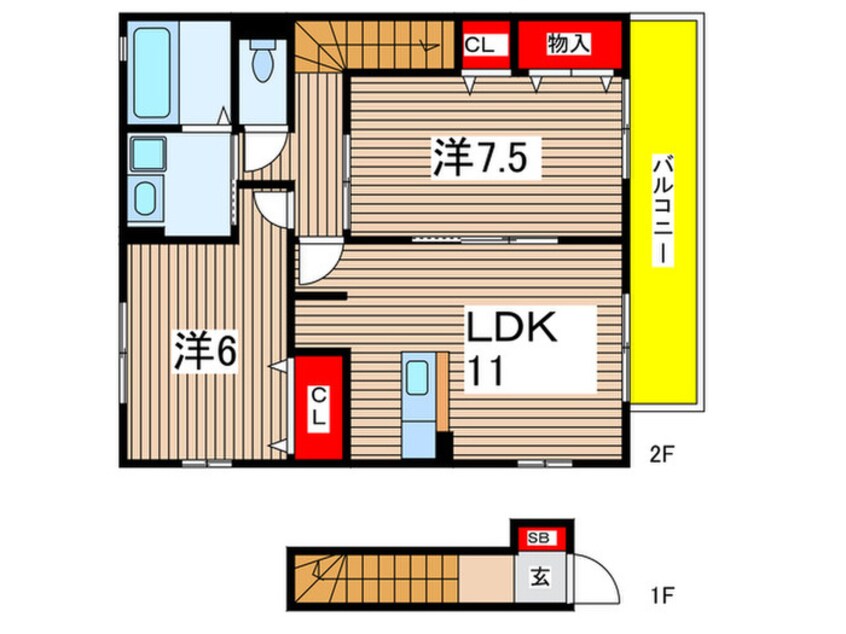 間取図 シャトル