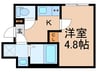 WINDS板橋 1Kの間取り