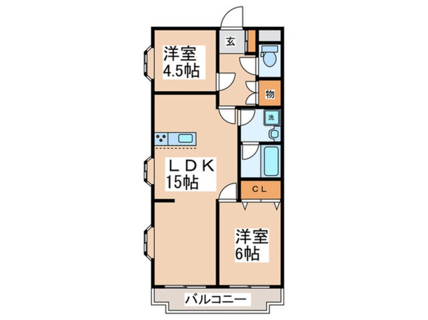 間取図 パトリシャンレジデンス武蔵野