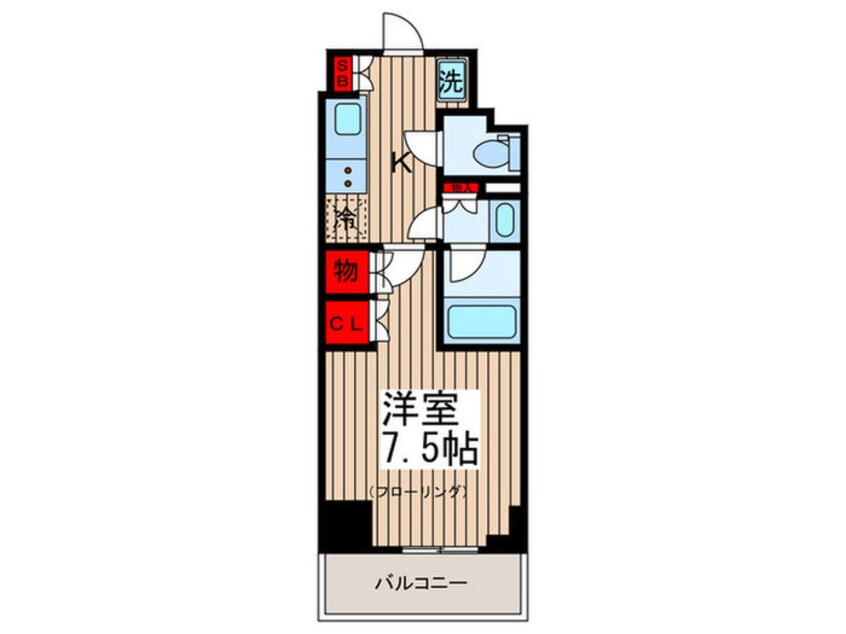 間取図 パークハビオ門前仲町