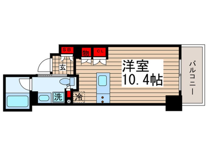 間取図 パークハビオ門前仲町