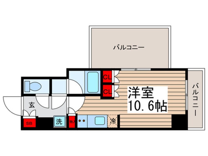 間取図 パークハビオ門前仲町