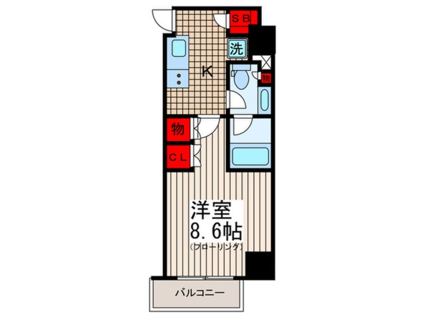 間取図 パークハビオ門前仲町