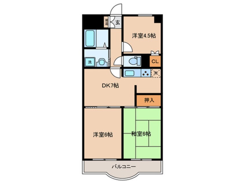 間取図 新堀マンション赤坂