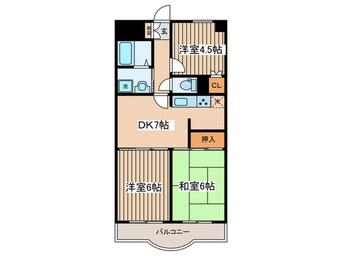 間取図 新堀マンション赤坂