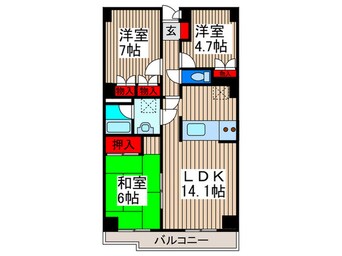 間取図 伊奈ＯＣマンション