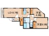 NS目白 2LDKの間取り