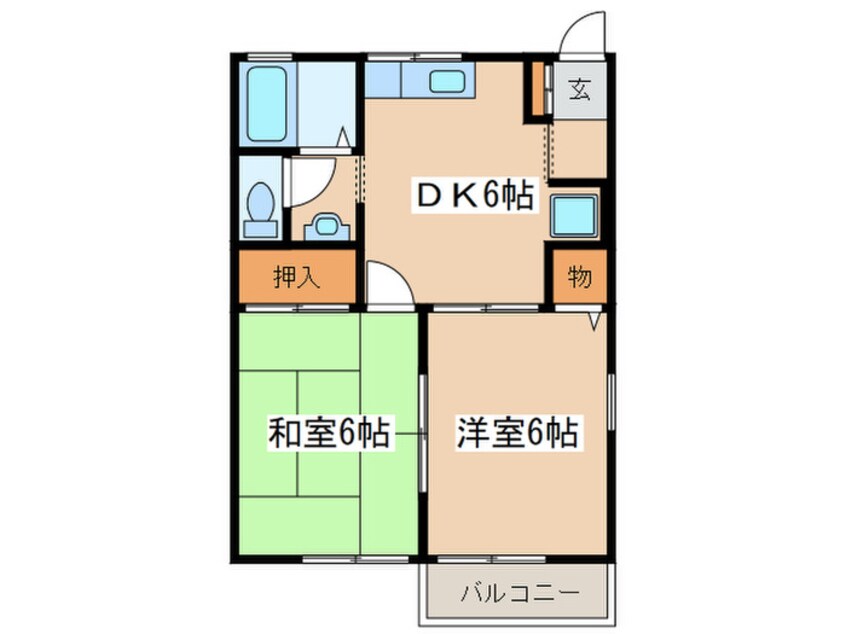 間取図 サニ－ハイツ中村