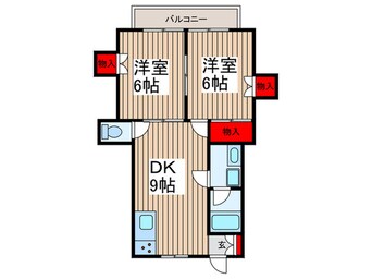 間取図 ヒロ－ズ・ハイツ２