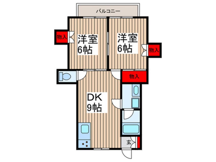 間取図 ヒロ－ズ・ハイツ２