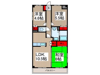 間取図 パレスアゼリア