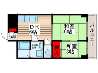 間取図 シャンボ－ル新松戸(514)