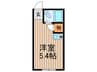 シャインスタ－２ 1Rの間取り