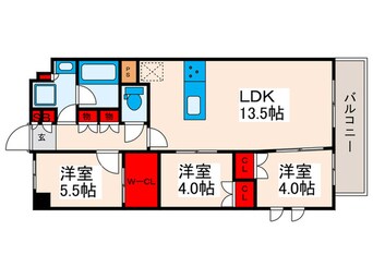 間取図 アヴァンカーサ町屋