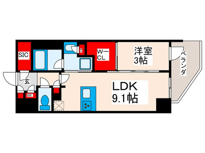 間取り図 アヴァンカーサ町屋