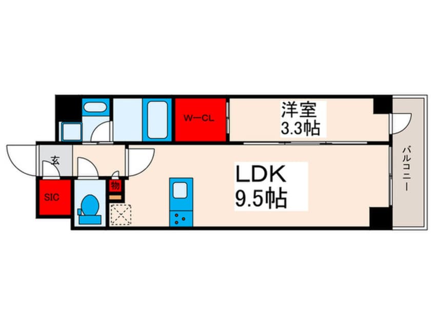 間取図 アヴァンカーサ町屋
