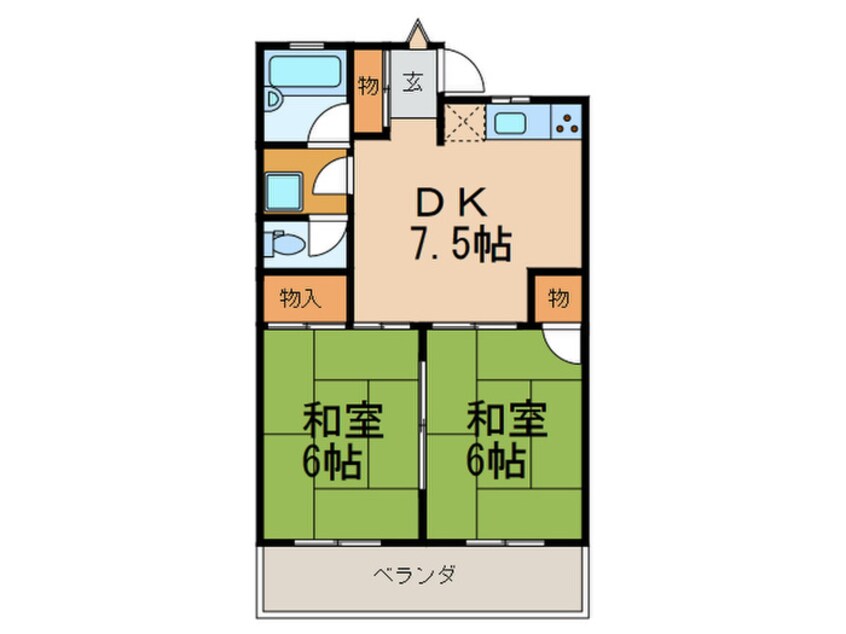 間取図 ファームハイツⅠ