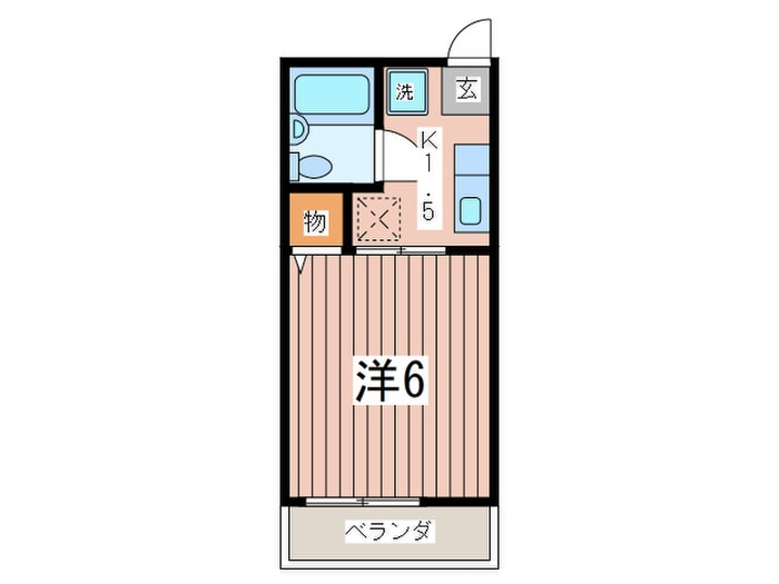 間取り図 シティハイムカマクラⅡ